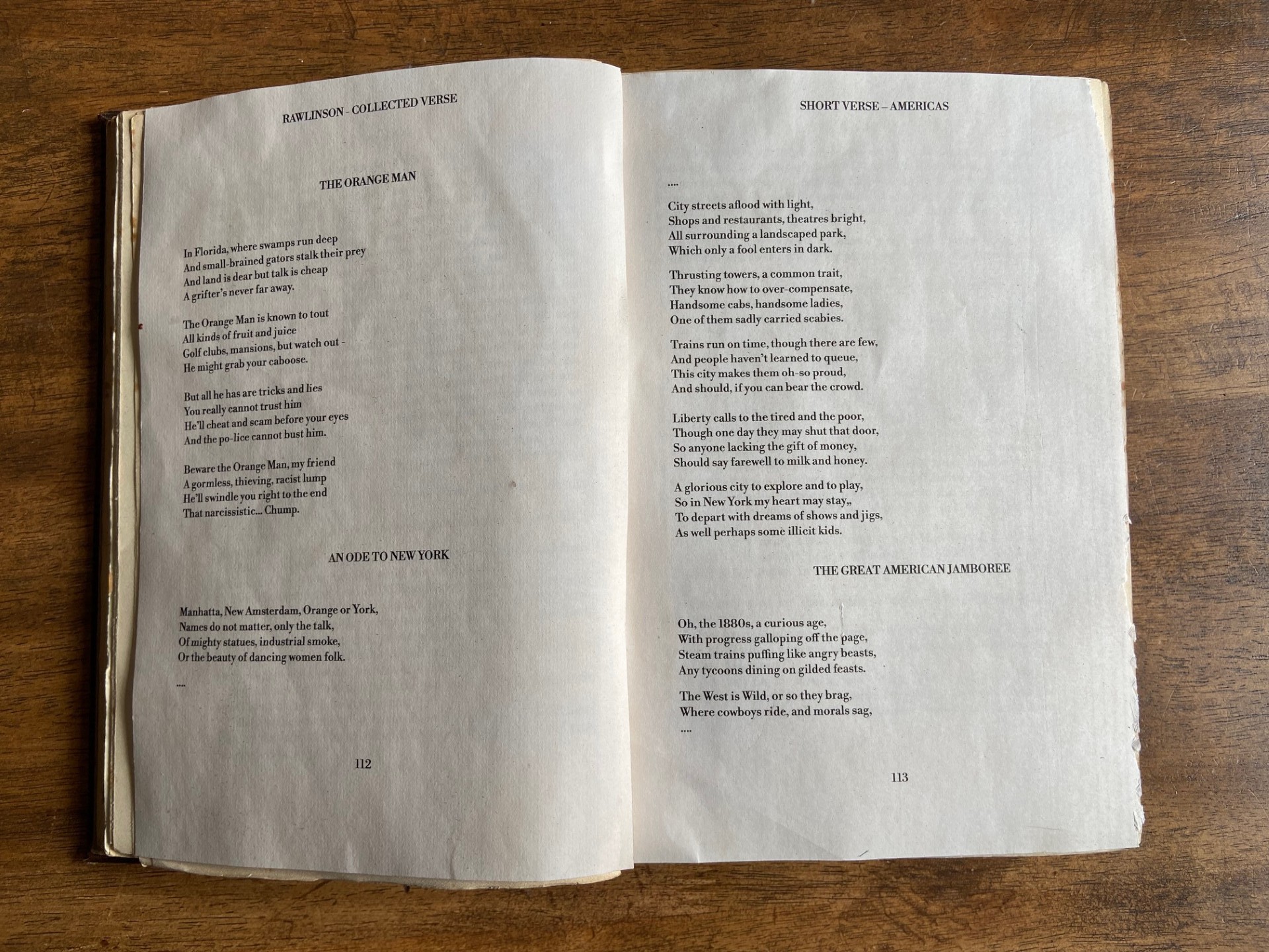 Rawlinson's Collected Verse, 1906